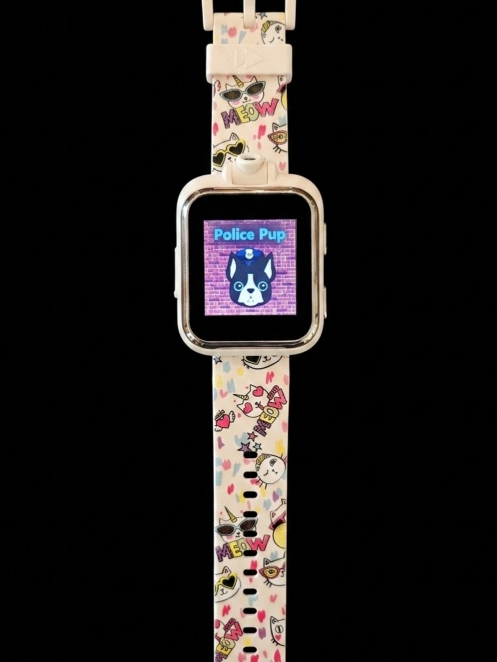 iTouch Playzoom Kids Smartwatch Camera  Games Model 13068 Blush Meow Cat Pattern
